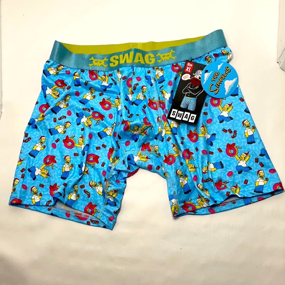 SWAG "The Simpsons" Christmas Themed Boxer Brief-New with Tags